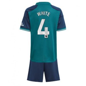 Arsenal Fotballdrakt Barn Benjamin White #4 Tredjedrakt 2023-24 Kortermet (+ Korte bukser)