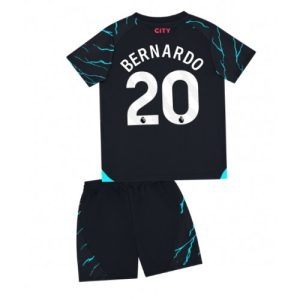 Manchester City Fotballdrakt Barn Bernardo Silva #20 Tredjedrakt 2023-24 Kortermet (+ Korte bukser)