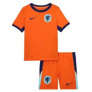 Fotballdrakt Barn Nederland Hjemmedrakt Autentisk Euro 2024 Kortermet