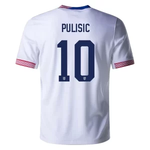 Billige Copa América 2024 USA Hjemmedrakt Landslagsdrakt Fotball med navn Pulisic 10