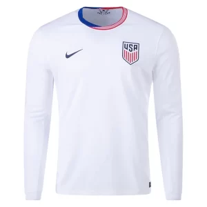 Billige Fotballdrakter Landslaget Copa América 2024 USA Hjemmedrakt L/S hvit Langermet