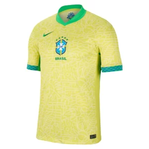 Fotballdrakt Landslaget menn Copa América 2024 Brasil Hjemmedrakt gul Kortermet