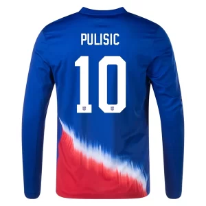 Fotballdrakter Landslaget Copa América 2024 USA Bortedrakt L/S med navn Pulisic 10