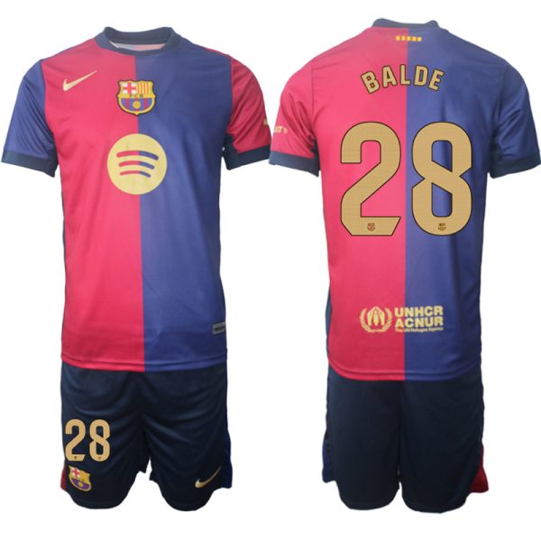 Fotballdrakt Outlet Barcelona Hjemmedraktsett 2024-25 Alejandro Balde 28