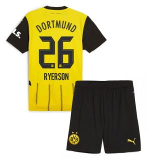 Billige Fotballdrakt Barn Borussia Dortmund Hjemmedraktsett 2024-25 Julian Ryerson 26