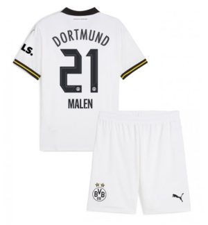 Billige Fotballdrakt Barn Borussia Dortmund Tredjedrakt 2024-25 hvit Donyell Malen 21