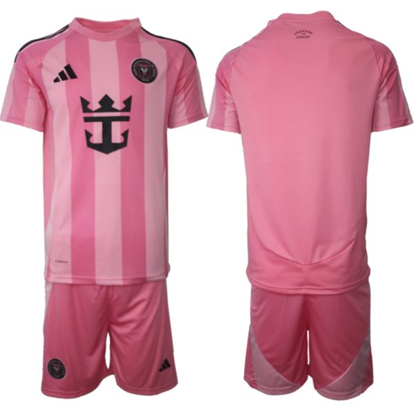 Inter Miami Hjemmedraktsett 2025-26 Rosa Fotballdrakter
