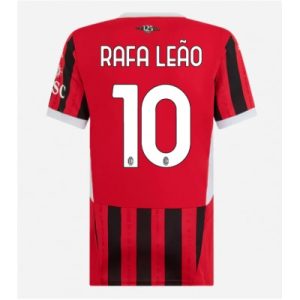 AC Milan Rafael Leao #10 Hjemmedrakt Dame 2024-25 Kortermet