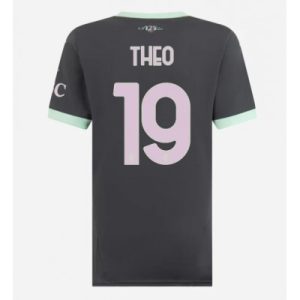 AC Milan Theo Hernandez #19 Tredjedrakt Dame 2024-25 Svart