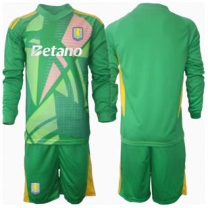 Aston Villa Keeper Hjemmedraktsett Baby 2024-25 Langermet (+ Korte bukser)