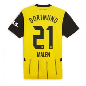 Borussia Dortmund Donyell Malen #21 Hjemmedrakt 2024-25 Kortermet