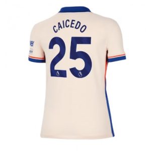 Chelsea Moises Caicedo #25 Bortedrakt Dame 2024-25 Kortermet