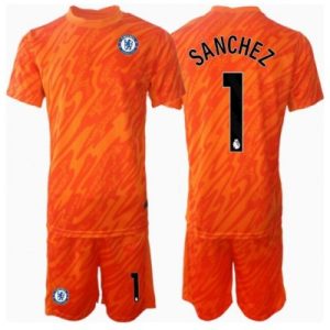 Chelsea Robert Sanchez #1 Keeper Hjemmedraktsett barn 2024-25 Fotballdrakter
