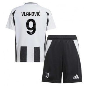 Juventus Dusan Vlahovic #9 Hjemmedraktsett 2024-25 Klær Barn
