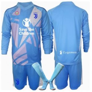 Billig Fotballdrakt Barn Juventus Keeper Tredjedraktsett 2024-25 blå