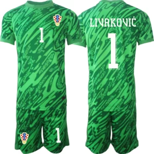 Fotballdrakt Barn Norge Kroatia Keeper 2024-25 Dominik Livakovic 1