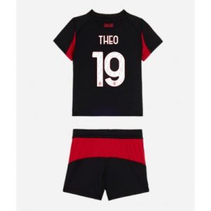 AC Milan Theo Hernandez #19 Hjemmedraktsett 2025-26 Fotballdrakt Barn