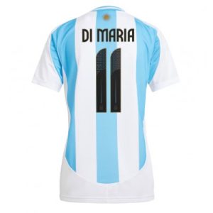 Argentina Angel Di Maria #11 Hjemmedrakt Dame Copa America 2024 Kortermet