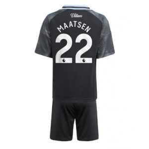 Aston Villa Ian Maatsen #22 Bortedraktsett 2025-26 Barn klær