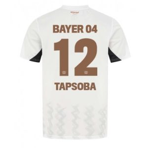 Bayer Leverkusen Edmond Tapsoba #12 Bortedrakt 2024-25 Fotballdrakter