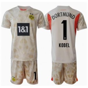 Borussia Dortmund Gregor Kobel #1 Keeper Hjemmedraktsett 2024-25 Fotballdrakt Barn