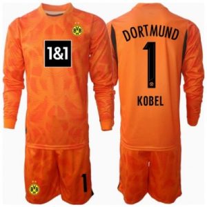 Borussia Dortmund drakt barn Gregor Kobel #1 Keeper Tredjedraktsett 2024-25