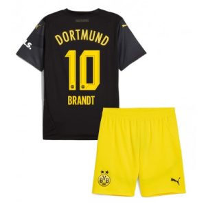 Borussia Dortmund Julian Brandt #10 Bortedraktsett 2024-25 Fotballdrakt Barn
