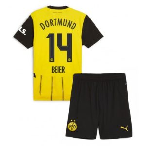Borussia Dortmund Maximilian Beier #14 Hjemmedraktsett 2024-25 Fotballdrakt Barn