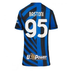 Inter Milan Alessandro Bastoni #95 Hjemmedrakt Dame 2024-25 Fotballdrakter