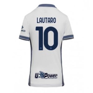 Inter Milan Lautaro Martinez #10 Bortedrakt Dame 2024-25 Fotballdrakter