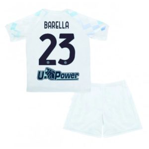 Inter Milan Nicolo Barella #23 Bortedraktsett 2025-26 Fotballdrakter
