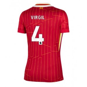 Liverpool Virgil van Dijk #4 Hjemmedrakt Dame 2024-25 Fotballdrakter