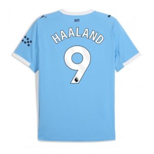 Manchester City Erling Haaland #9 Hjemmedrakt 2025-26 Fotballdrakter
