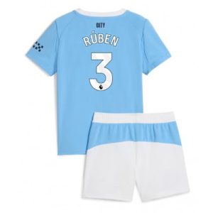 Manchester City Ruben Dias Hjemmedraktsett 2025-26 Fotball Barndrakt