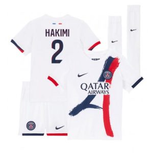 Paris Saint-Germain PSG Achraf Hakimi #2 Bortedraktsett 2024-25 Fotballdrakter