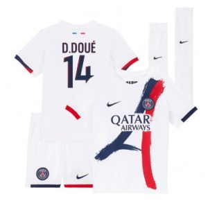 Paris Saint-Germain PSG Desire Doue #14 Bortedraktsett 2024-25 Fotballdrakter
