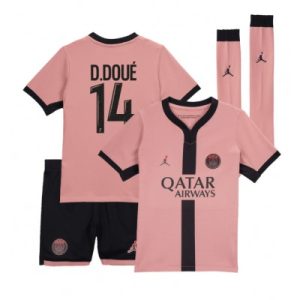 Kjøp PSG fotballdrakter til Barn Desire Doue #14 Tredjedraktsett 2024-25