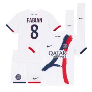 Paris Saint-Germain PSG Fabian Ruiz #8 Bortedraktsett 2024-25 Fotballdrakter