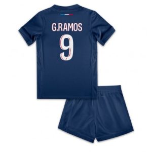 Paris Saint-Germain PSG Goncalo Ramos #9 Hjemmedraktsett 2024-25 Fotballdrakter Barn