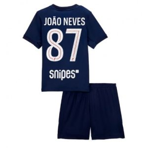 Paris Saint-Germain PSG Joao Neves #87 Hjemmedraktsett 2025-26 Fotballdrakter