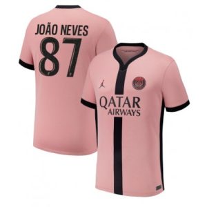 Paris Saint-Germain PSG Joao Neves #87 Tredjedrakt 2024-25 Fotballdrakt