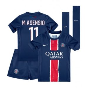 Paris Saint-Germain PSG Marco Asensio #11 Hjemmedraktsett 2024-25 Fotballdrakt billig