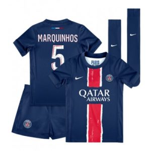 Billige fotballdrakter til Barn PSG Marquinhos #5 Hjemmedraktsett 2024-25