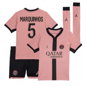 Paris Saint-Germain PSG Marquinhos #5 Tredjedraktsett 2024-25 Fotballdrakter