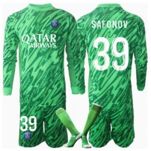 Paris Saint-Germain PSG Matvei Safonov #39 Keeper Hjemmedraktsett 2024-25 grønn
