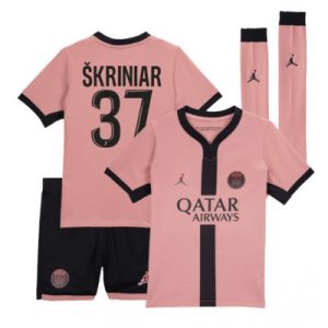 Paris Saint-Germain PSG Tredjedraktsett 2024-25 fotballdrakt med trykk Milan Skriniar 37