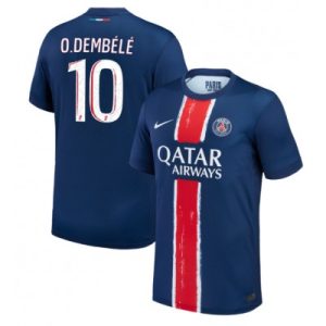 Paris Saint-Germain PSG Ousmane Dembele #10 Hjemmedrakt 2024-25 Fotballdrakt