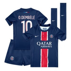 PSG drakt Barn Ousmane Dembele #10 Hjemmedraktsett 2024-25