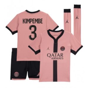 Paris Saint-Germain PSG drakt Barn Presnel Kimpembe #3 Tredjedraktsett 2024-25