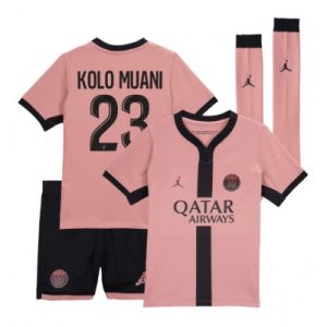 Paris Saint-Germain PSG Randal Kolo Muani #23 Tredjedraktsett 2024-25 Fotballdrakter